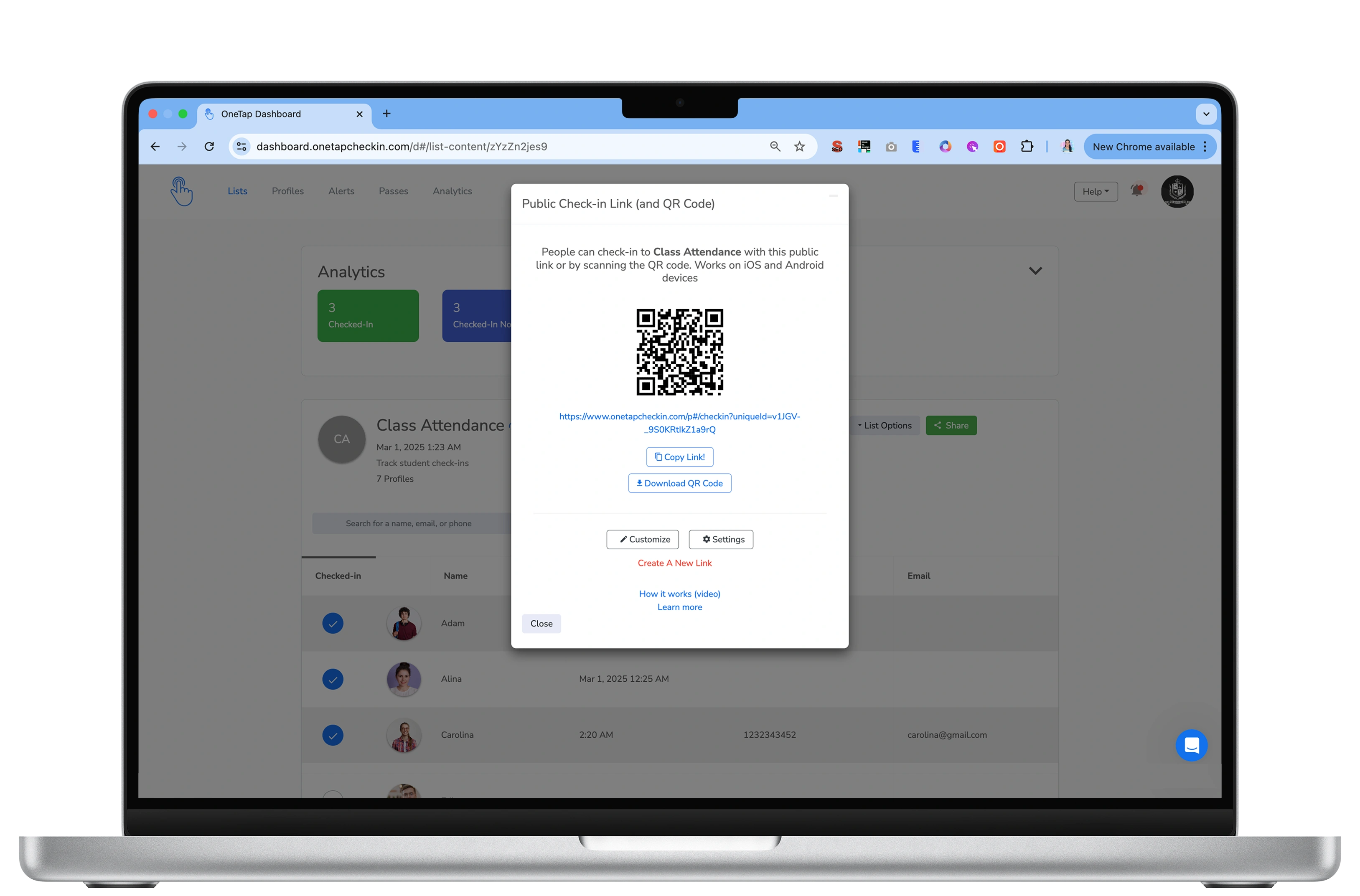 Track attendance with easy attendance app onetap
